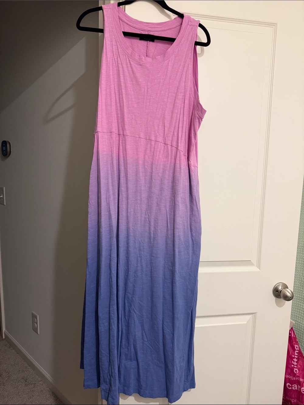 Lane Bryant Pink to Blue Ombre Sleeveless Maxi Dress